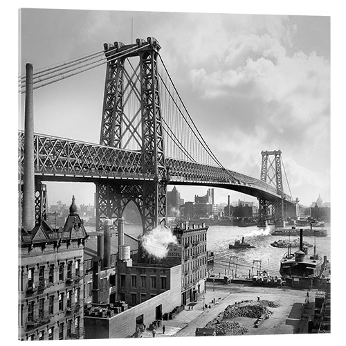 Acrylglasbild Williamsburg Bridge von Brooklyn, 1905