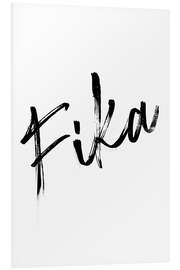 Foam board print Fika - Swedish coffee break