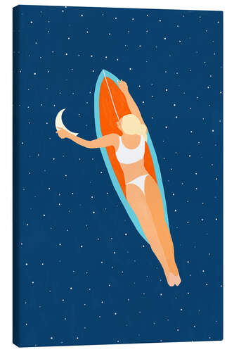 Canvas print Moon Surfing