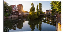 Alubild Altstadt von Nürnberg bei Sonnenaufgang - Dieterich Fotografie