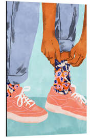 Aluminium print Pull Up Those Pretty Socks!