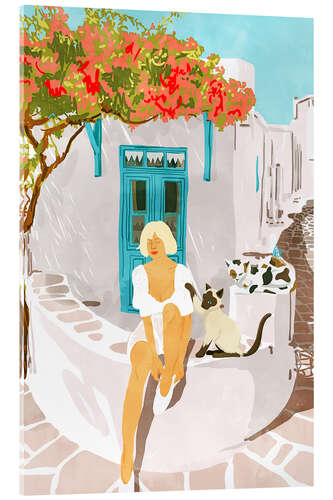 Acrylic print Vacation in Greece