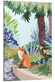 Aluminium print The fox in the garden