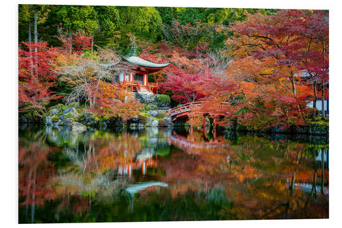 Foam board print Daigo ji Tempel in Kyoto, Japan