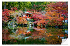 Muursticker Daigo ji Tempel in Kyoto, Japan