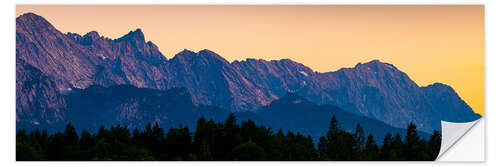 Wandsticker Sonnenuntergang im Karwendel