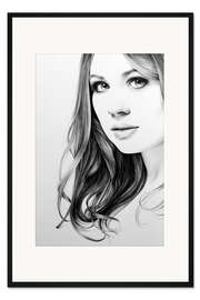 Gerahmter Kunstdruck Karen Gillan