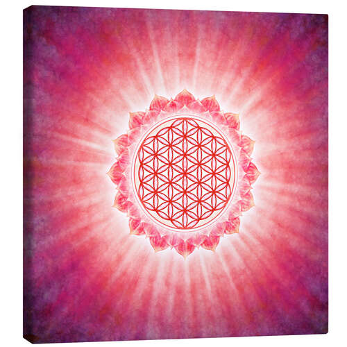 Canvastavla Flower of Life - morning sun