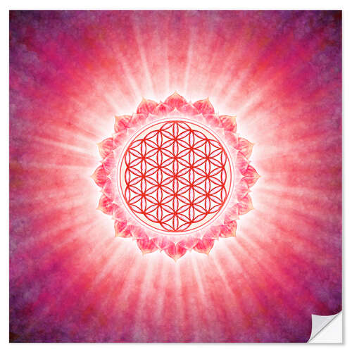 Wall sticker Flower of Life - morning sun