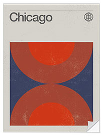 Selvklebende plakat Chicago