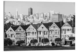 Magnettafel San Francisco Skyline, schwarzweiß