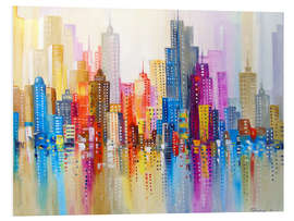 Foam board print Rainbow city