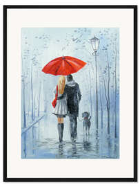 Gerahmter Kunstdruck Ein Spaziergang