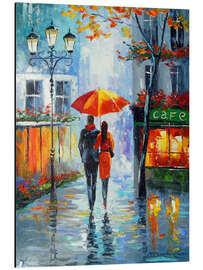 Magnettafel Romantischer Spaziergang durch die Stadt
