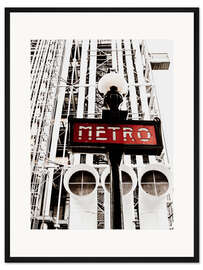Gerahmter Kunstdruck Metro Centre Pompidou