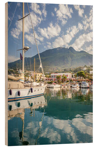 Cuadro de madera Puerto de Lacco Ameno en Ischia