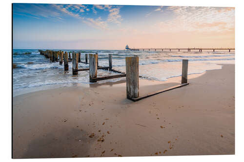 Aluminium print Sunrise on the Baltic Sea in Zingst