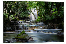 Aluminium print Picturesque waterfall