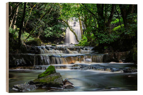 Quadro de madeira Cachoeira pitoresca