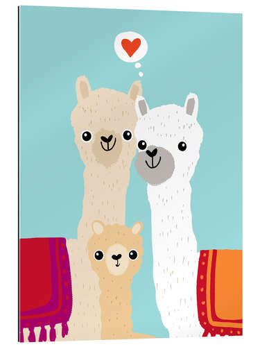 Galleriprint Alpaca family