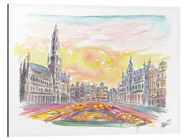 Magnettafel Blumenteppich Grand Place, Brüssel