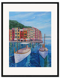 Impression artistique encadrée Portofino, perle de la Méditerranée sur la Riviera italienne