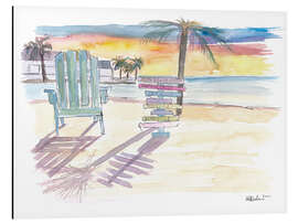 Magnettafel Sonnenaufgang am South Beach, Key West