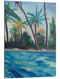 Magnettafel Gelassenheit und Zen am coolen Florida Pool