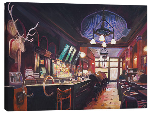 Canvas print The Deer Pub - Typical Irish bar scene