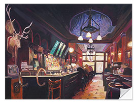 Wandsticker The Deer Pub - Typische Bar-Szene in Irland