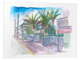 PVC print Thomas St Patio Key West Florida