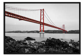 Gerahmter Kunstdruck Ponte 25 de Abril I