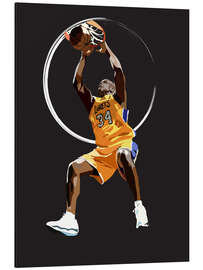 Aluminium print Shaq Dunk