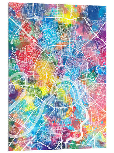 Gallery print Moscow city map