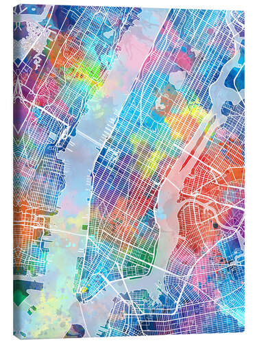 Canvas-taulu New York city map