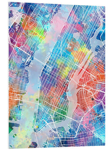 PVC-tavla New York city map