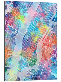 Magnettafel New York Stadtkarte