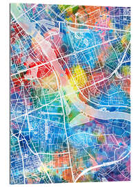 Galleriprint Warsaw city map