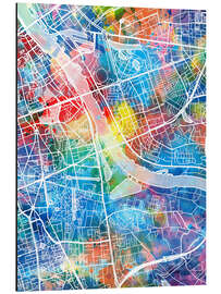 Magnettafel Warschau Stadtkarte