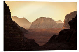 Akryylilasitaulu Sunrise in Wadi Rum Desert, Jordan