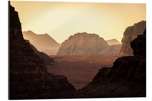 Gallery print Sunrise in Wadi Rum Desert, Jordan