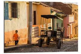 Magnettafel Pferdekutsche in Trinidad, Kuba
