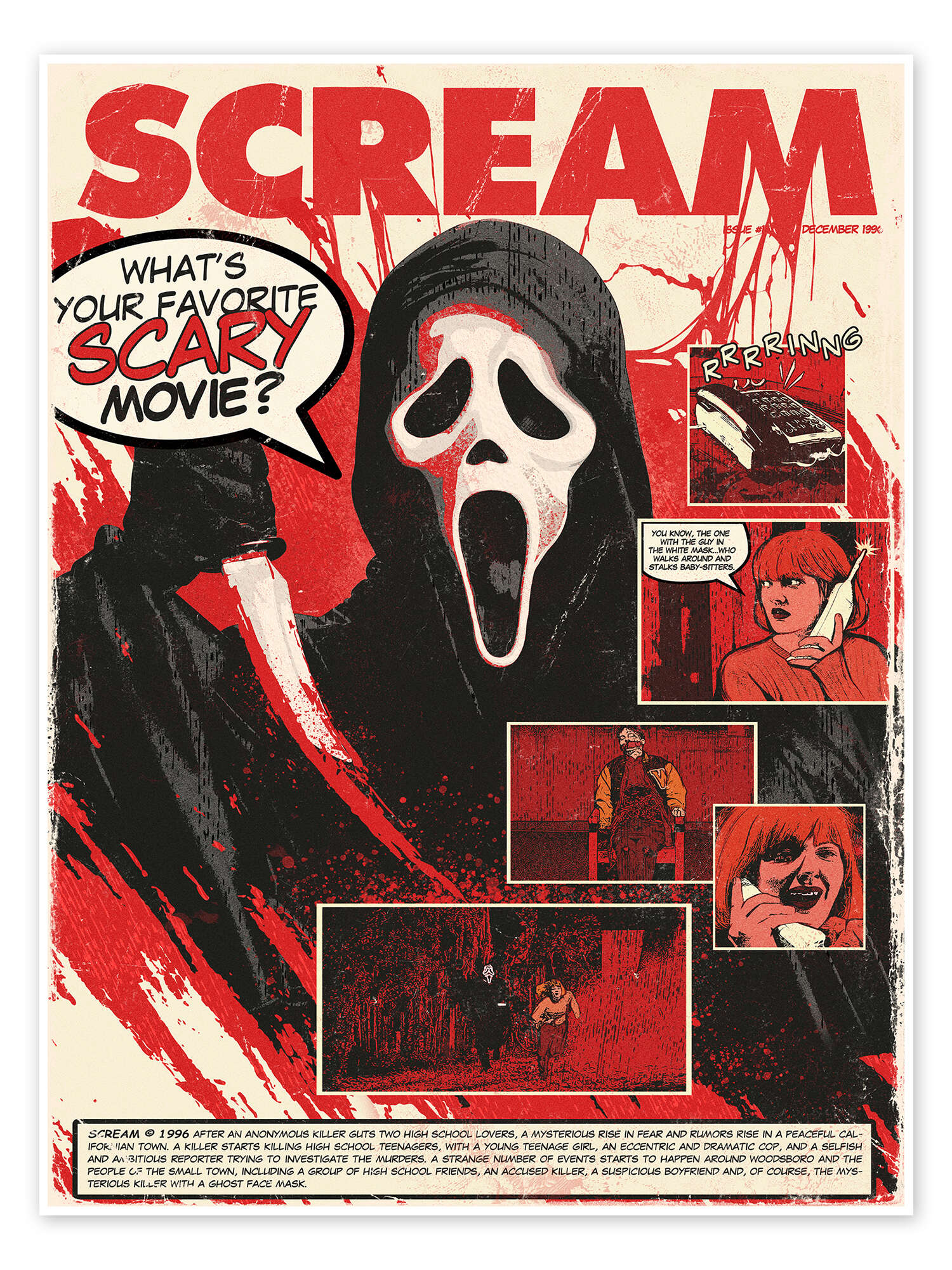 Scream print by The Usher designs