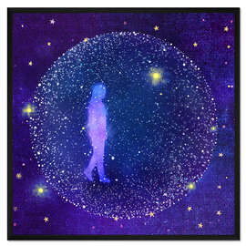 Gerahmter Kunstdruck Be my blue