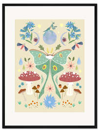 Gerahmter Kunstdruck September Mond geht auf