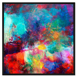 Gerahmter Kunstdruck Abstrakt Nr 50