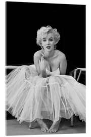 Tableau en verre acrylique Marilyn Monroe en tutu - Celebrity Collection