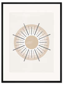 Gerahmter Kunstdruck Wüstensonne