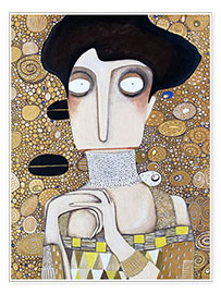 Poster Adele, ispirata a Gustav Klimt