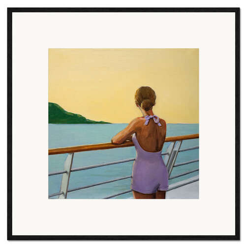 Gerahmter Kunstdruck Kreuzfahrt Sonnenuntergang